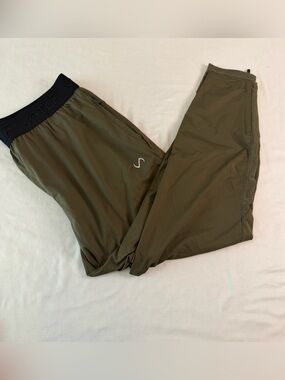 TLF Olive Green Performance Active Gym Jogger Pants Athletic Training Workout XL